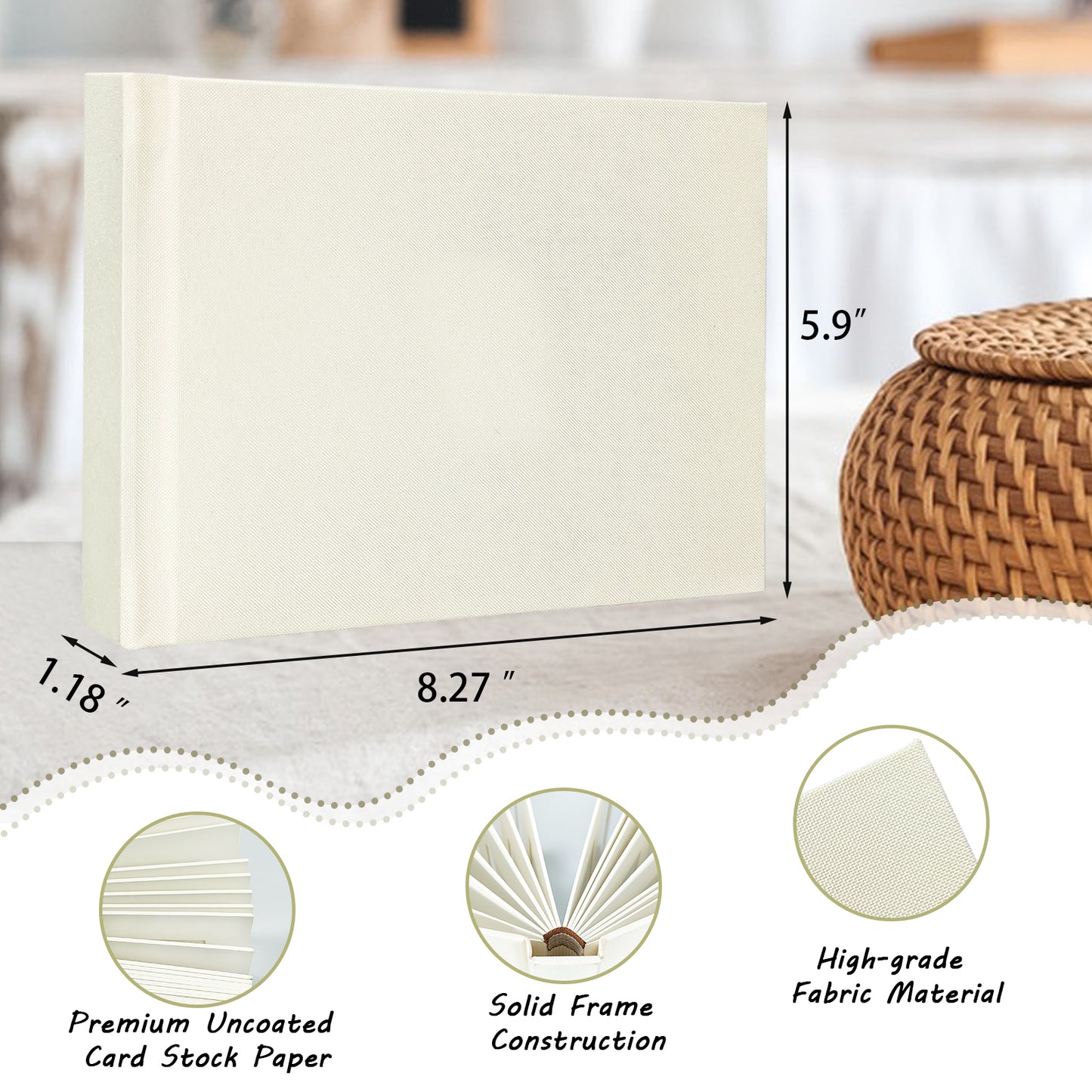 Instax Mini Photo Album Hardcover with 52 Pockets