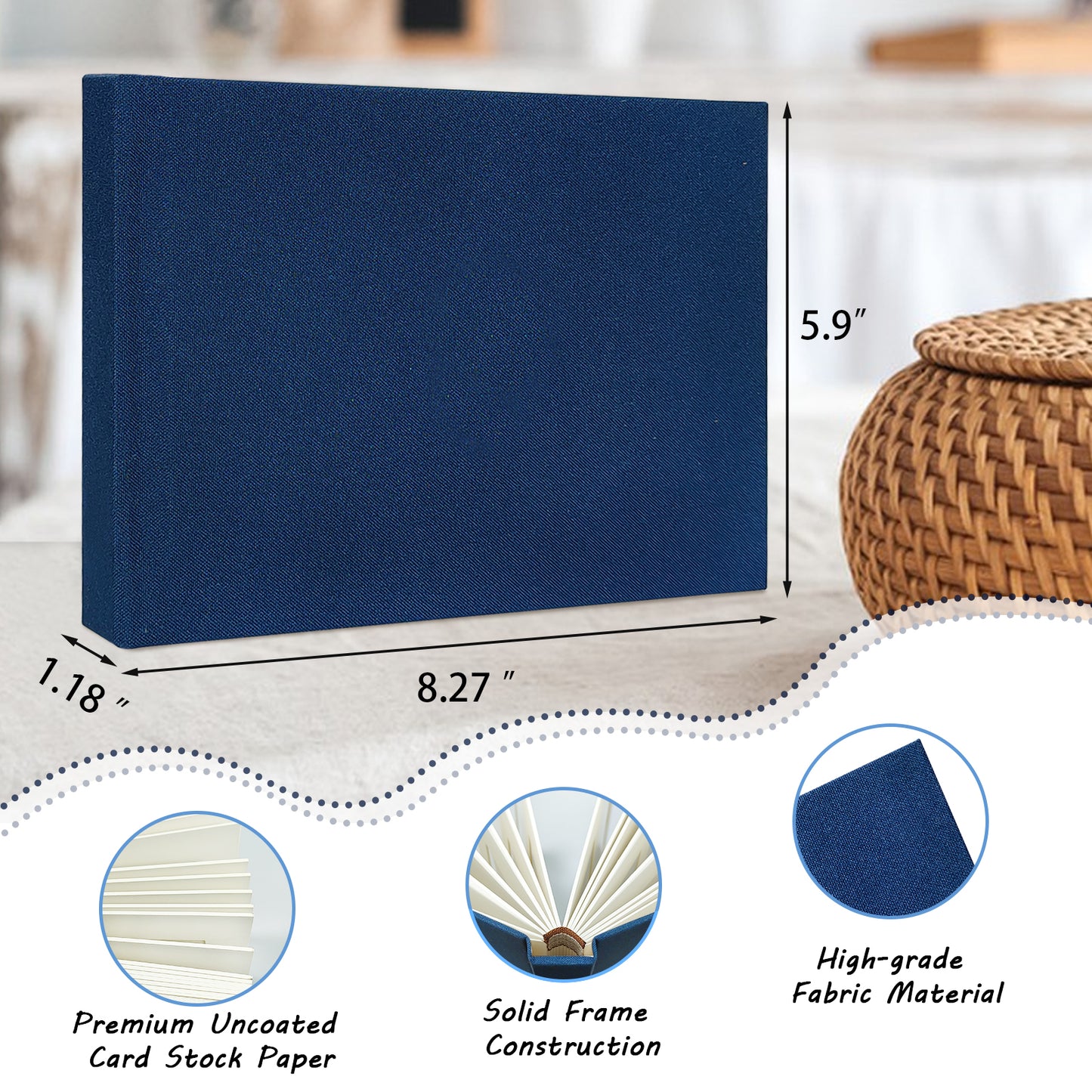 Instax Mini Photo Album Hardcover with 52 Pockets