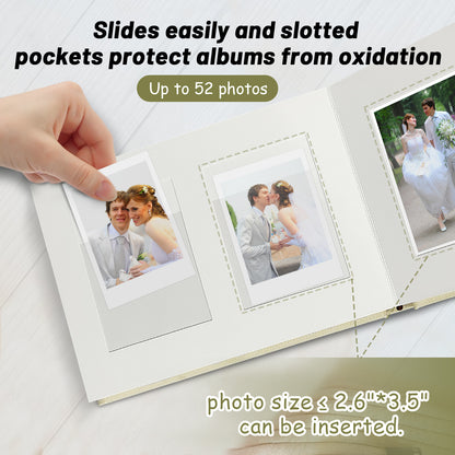 Instax Mini Photo Album Hardcover with 52 Pockets