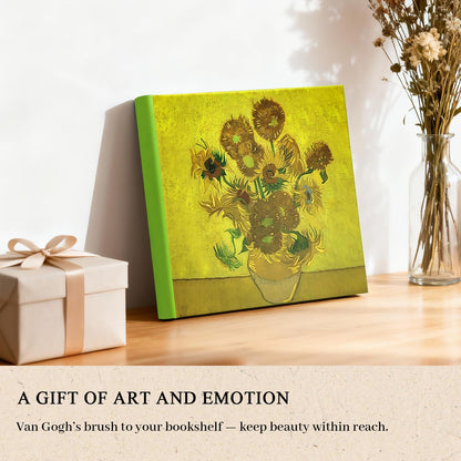 Álbum de fotos de girasoles 4x6 - Inspirado en Van Gogh con 200 bolsillos sin ácido y espacio para escribir, Libro de invitados de boda, Recuerdo floral para aniversario - Kuword
