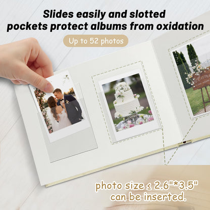 Álbum de fotos Instax Mini de tapa dura con 52 bolsillos