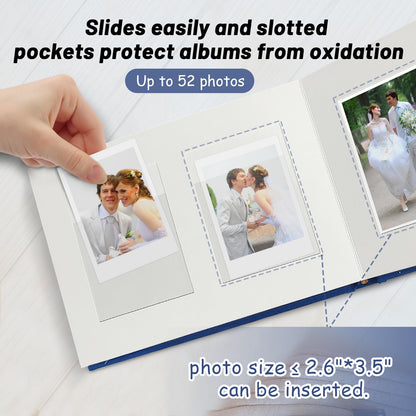 Álbum de Fotos Instax Mini de Tapa Dura con 52 Bolsillos