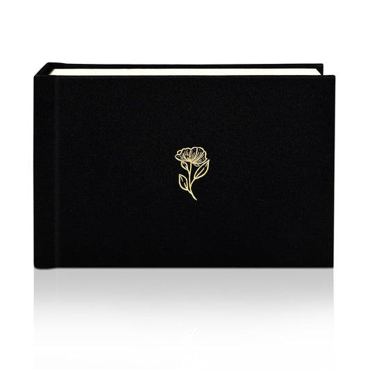 KUWORD | 52 Pockets 3 Inch Instax Mini Photo Album with Writing Space - For Fujifilm, Polaroid, Kpop Cards (Black)