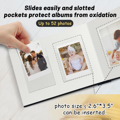 Álbum de fotos Instax Mini de tapa dura con 52 bolsillos