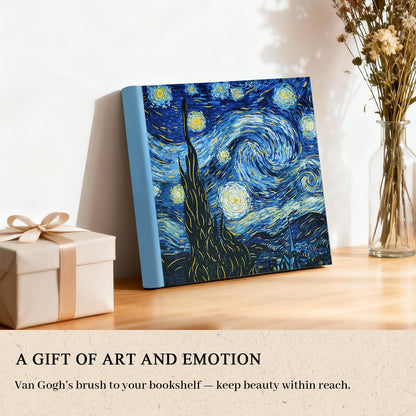 Álbum de fotos La noche estrellada 4x6 con espacio para escribir 200 bolsillos - Van Gogh, libro de visitas para bodas, libro de recuerdos para despedidas de soltera, aniversario - Kuword