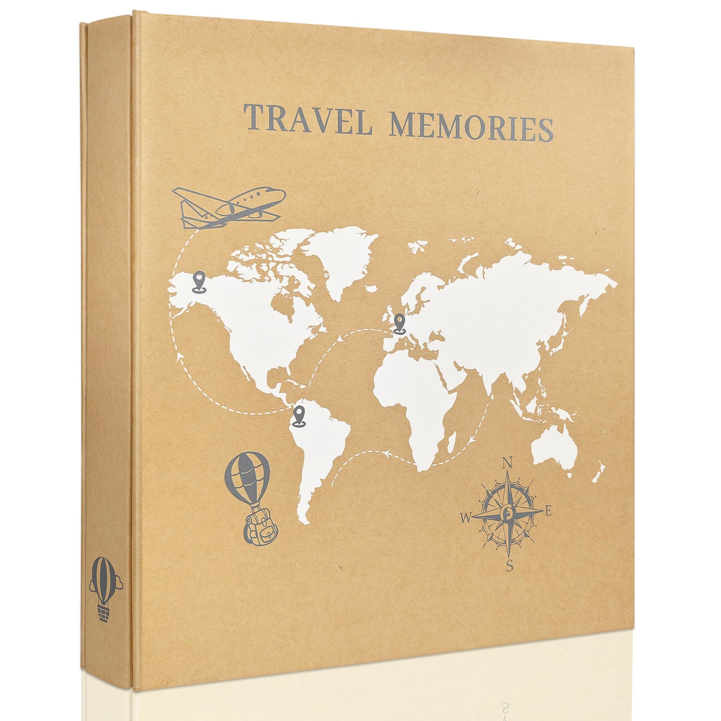 Álbum de fotos de viaje de 4x6 con capacidad para 600 fotos, con...