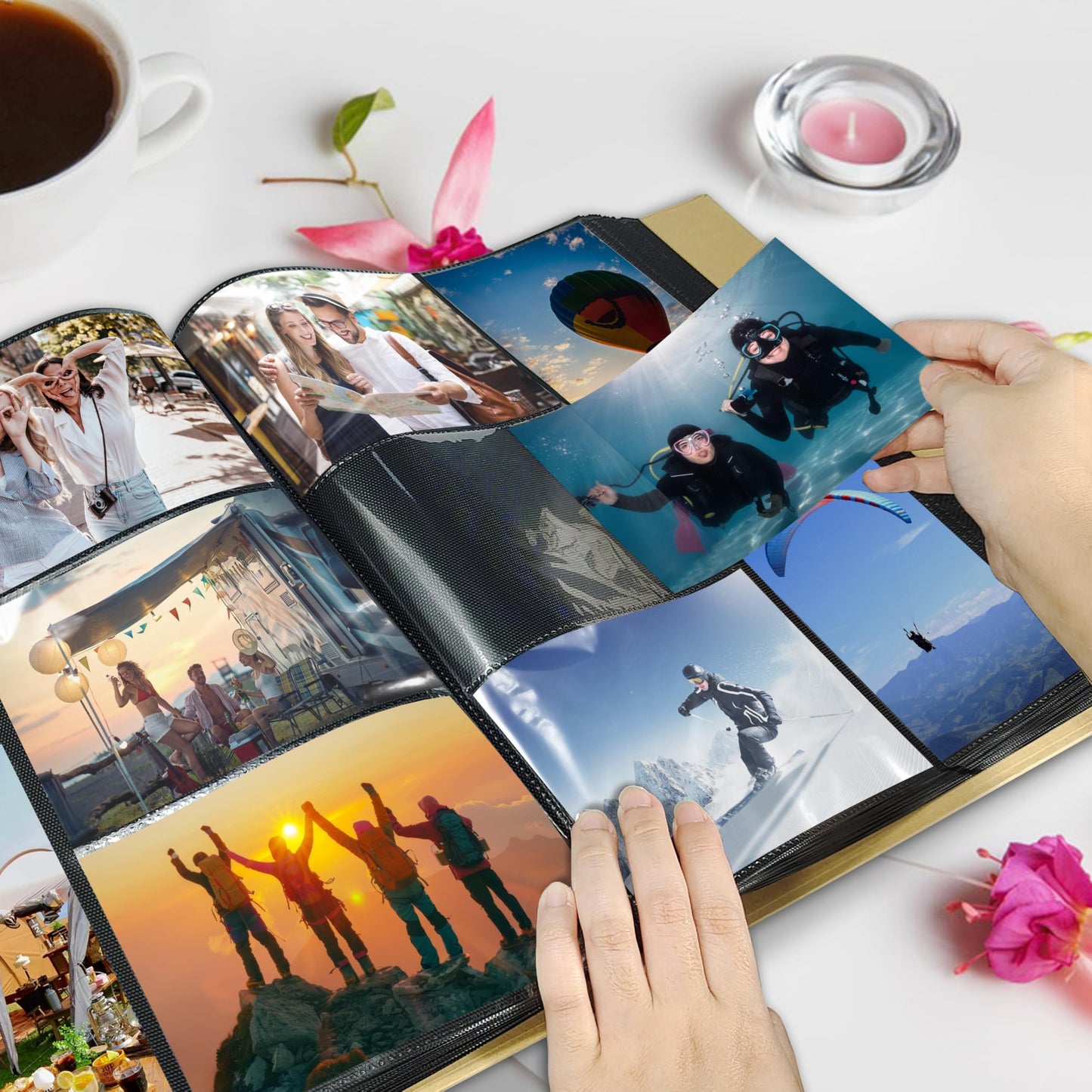 Álbum de fotos de viaje con capacidad para 500 fotos de 10x15 cm con ...