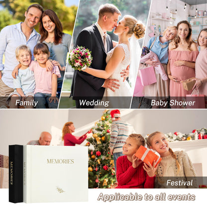 Álbum de fotos pequeño de 6x4, con capacidad para 20 fotos, tapa dura de lino, mini álbum para presumir con espacio para notas, 1 foto por página, álbum de fotos portátil para bodas, bebés, viajes, graduaciones, beige